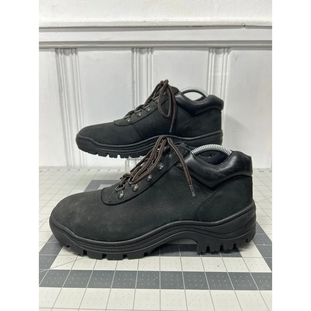 St. Johns Bay Chukka Utility Boots Mens 9 Black Leather Low Top Gorpcore Casual